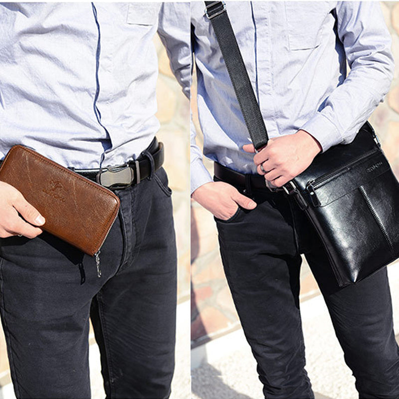 Maverick | Classic Anti-Theft Leather Crossbody Bag