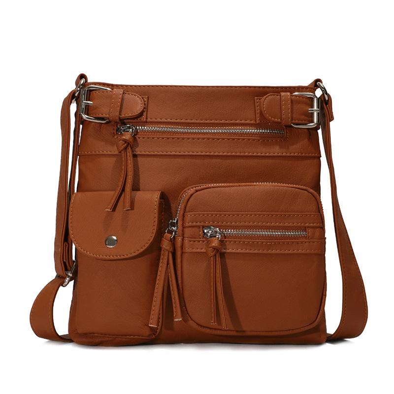 Annie | Vegan Mushroom Multi-Pocket Crossbody Bag