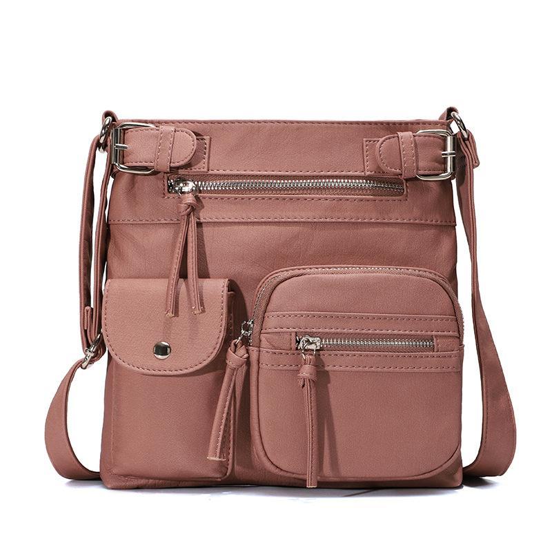 Annie | Vegan Mushroom Multi-Pocket Crossbody Bag