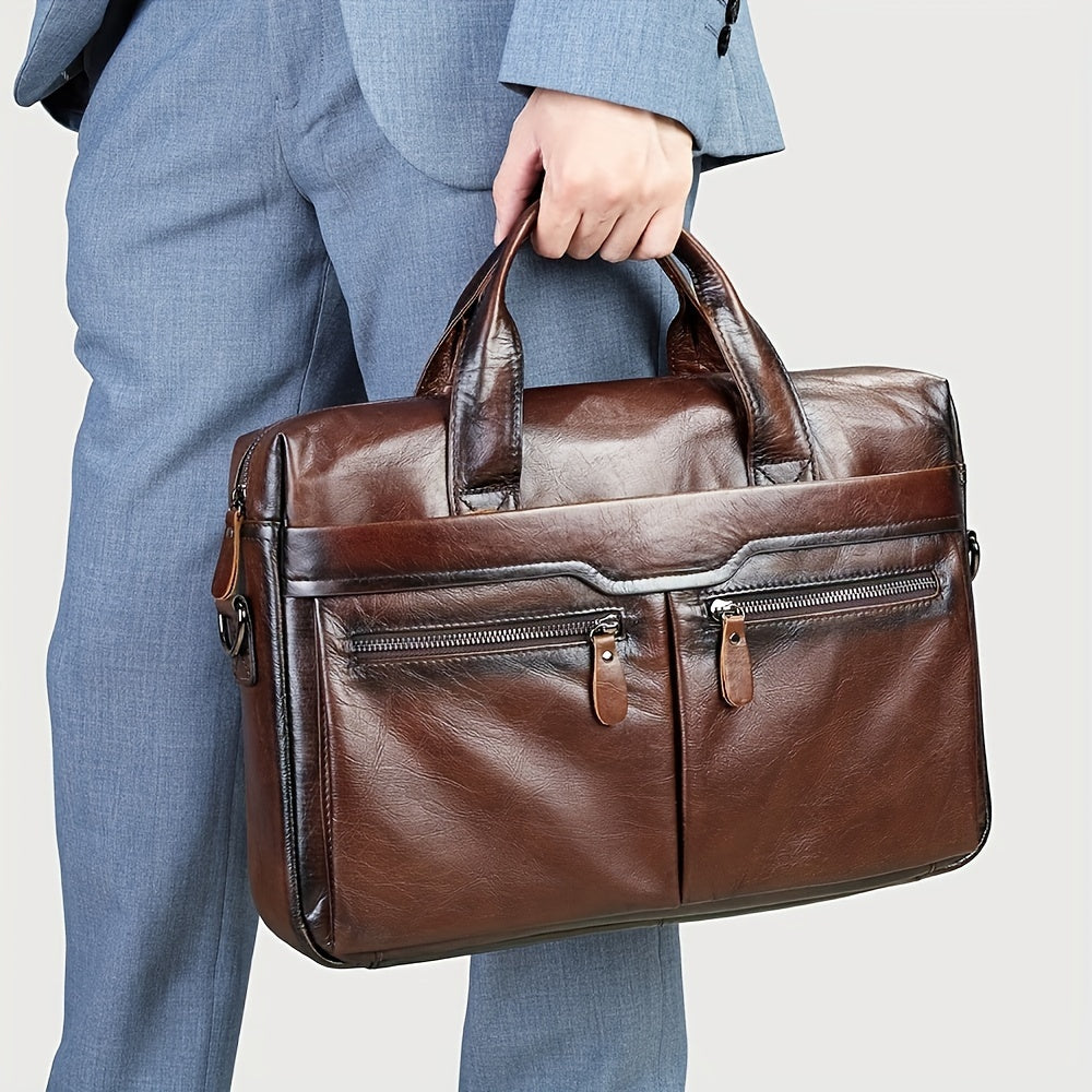 Santino | Casual Leather Laptop Bag