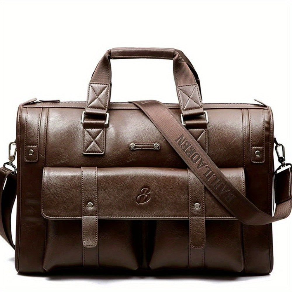 Dario | Leather Crossbody Laptop Travel Messenger Bag