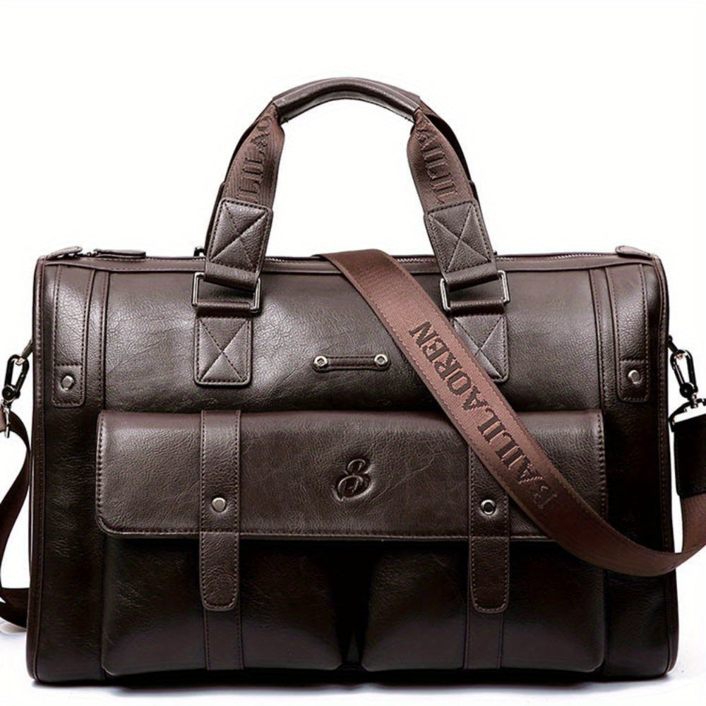 Dario | Leather Crossbody Laptop Travel Messenger Bag