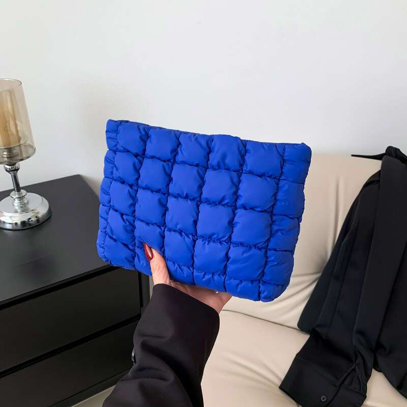 Sophie | Quilted Zippered Cosmetic Makeup Clutch Bag