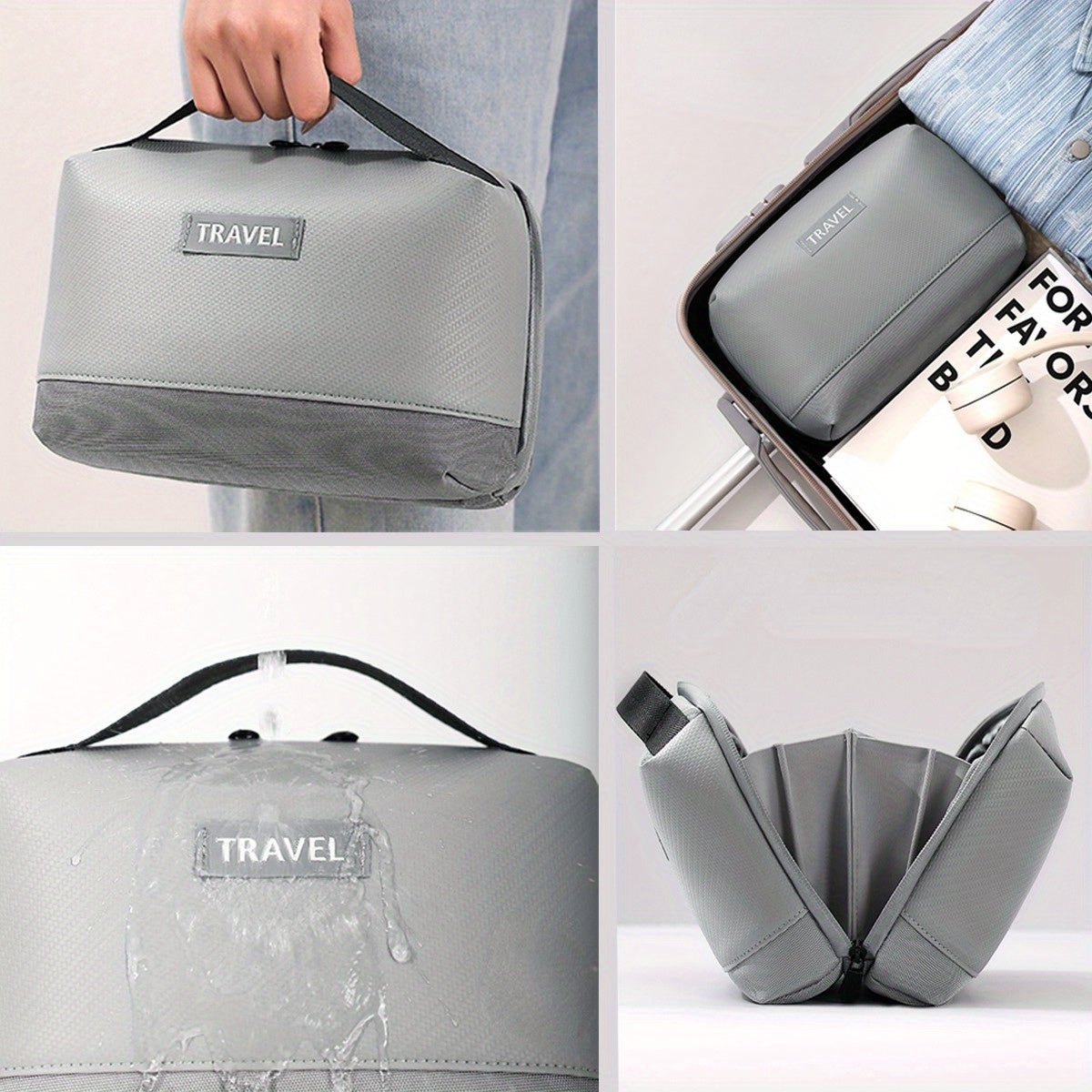 Faux Leather Travel Tech Organiser