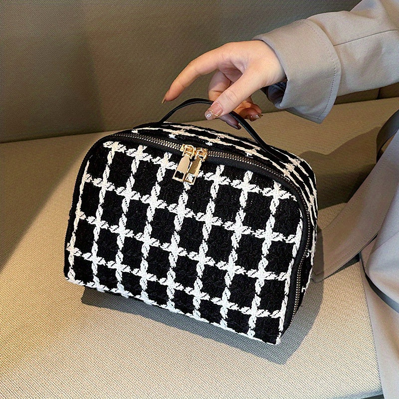 Chic Check Travel Toiletry Bag