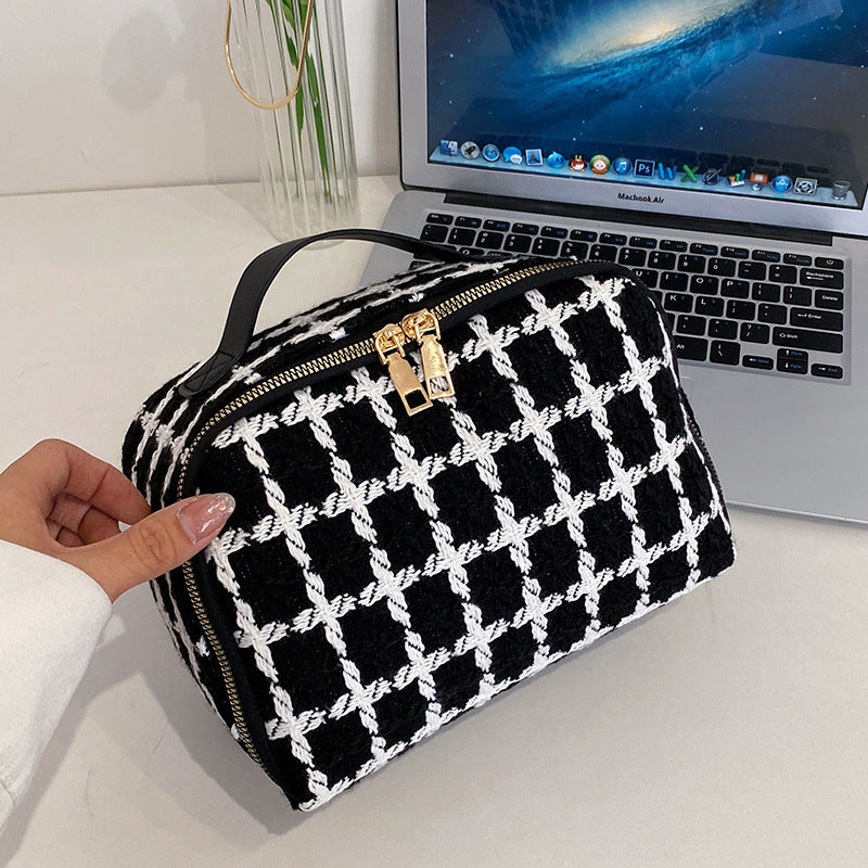 Chic Check Travel Toiletry Bag