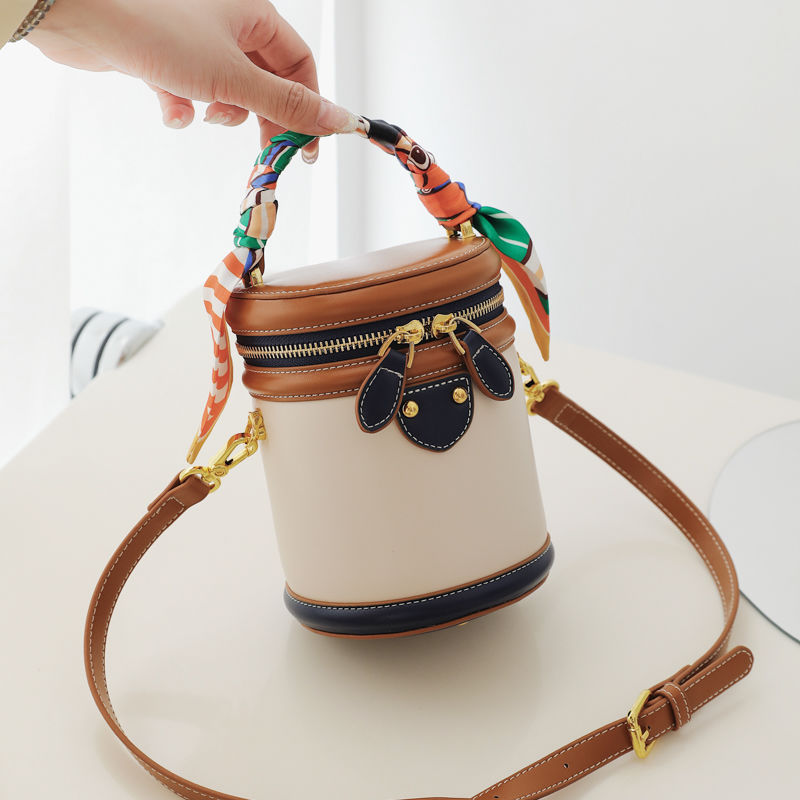 Isabella | Colorblock Cylinder Crossbody Bag