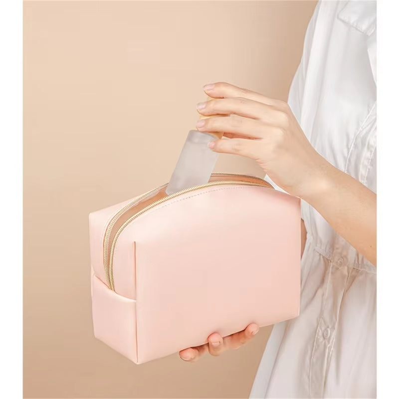 Athena | Portable Waterproof PU Makeup Cosmetic Bag