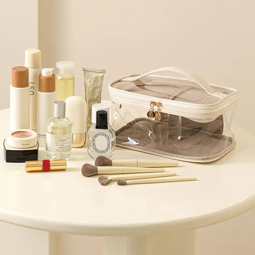 Alex | Large Waterproof PVC Clear Makeup Toiletry Bag