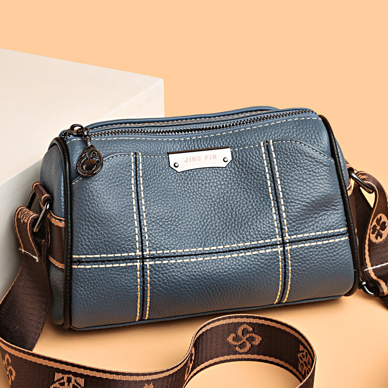 Amelia | Compact Triple-Zip Crossbody Bag