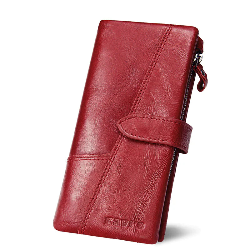 Amelia | RFID-Secure Vintage Leather Travel Wallet