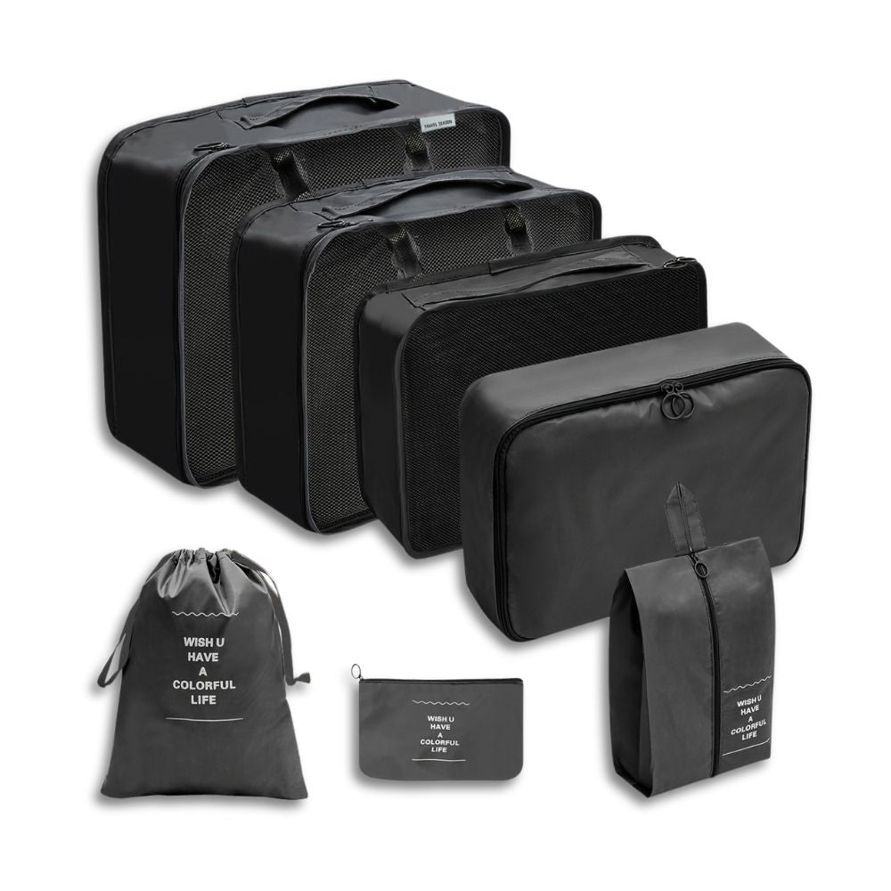 7-Piece Travel Packing Cubes Set