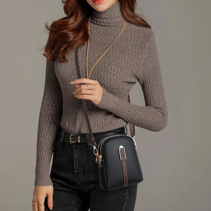 Ally | Retro Mini Leather Crossbody Sling Bag