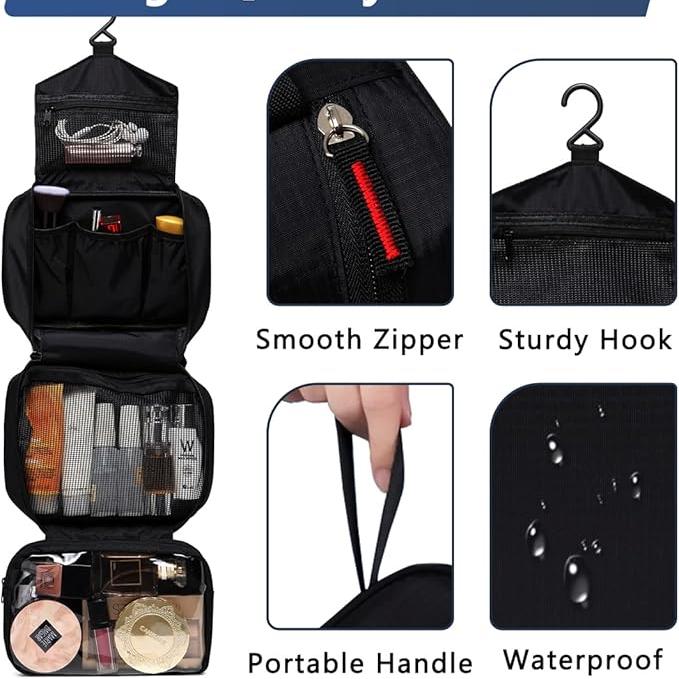 Sam | Water-Resistant Large Hanging Cosmetic Toiletry Travel Bag