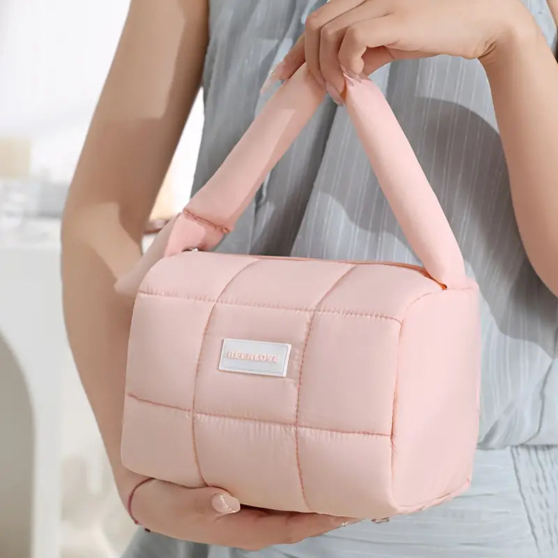 Hailey | Soft Padded Puffy Cosmetic Makeup Travel Bag