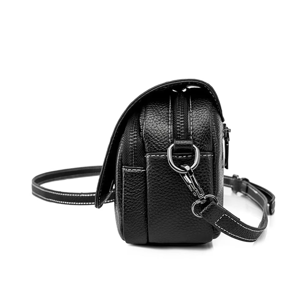 Mia | Croc-Pattern Leather Crossbody Mini Sling Bag