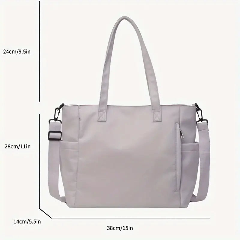 Claire | Casual Canvas Messenger Crossbody Tote Bag