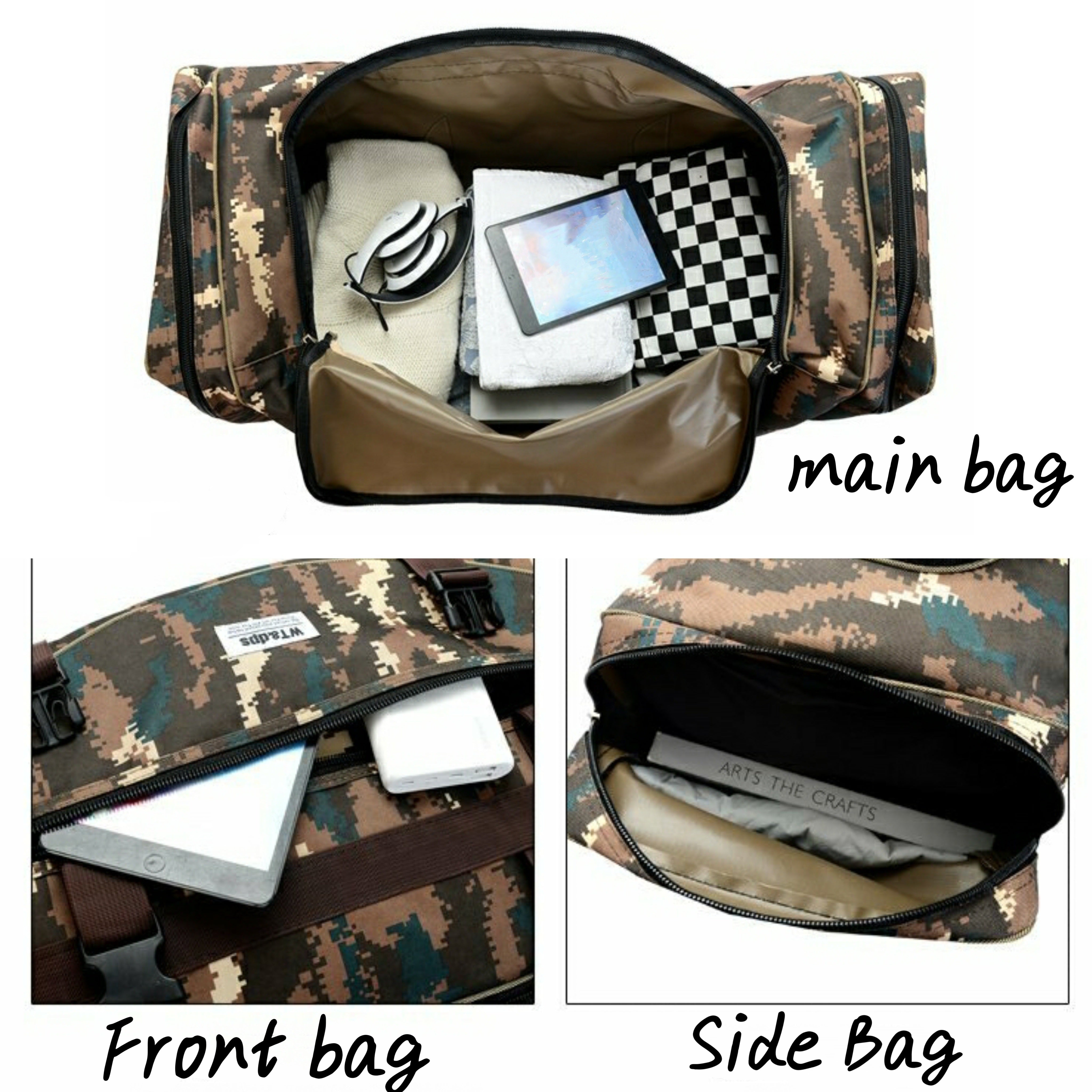 Camo Weekender Duffle Bag