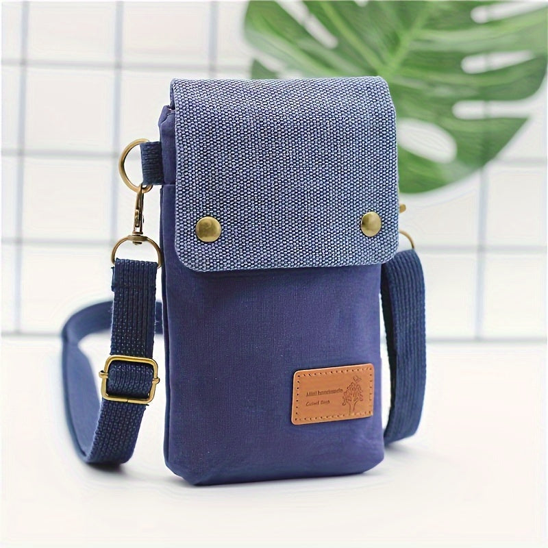 Elena | Retro Canvas Mobile Phone Bag