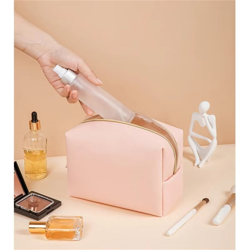 Athena | Portable Waterproof PU Makeup Cosmetic Bag