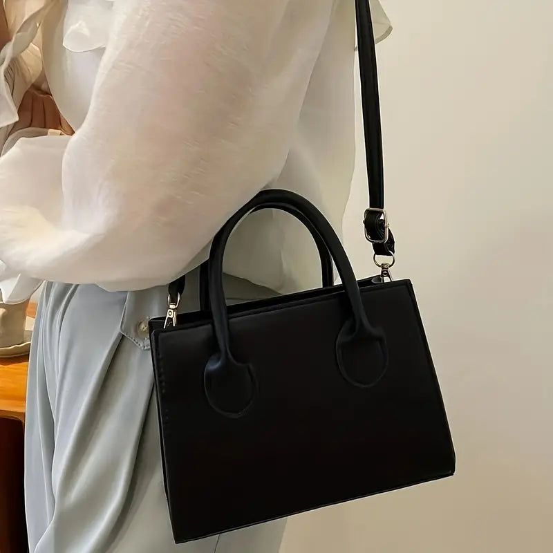 Clara | Women's Minimalist Square Crossbody Leather Handbag