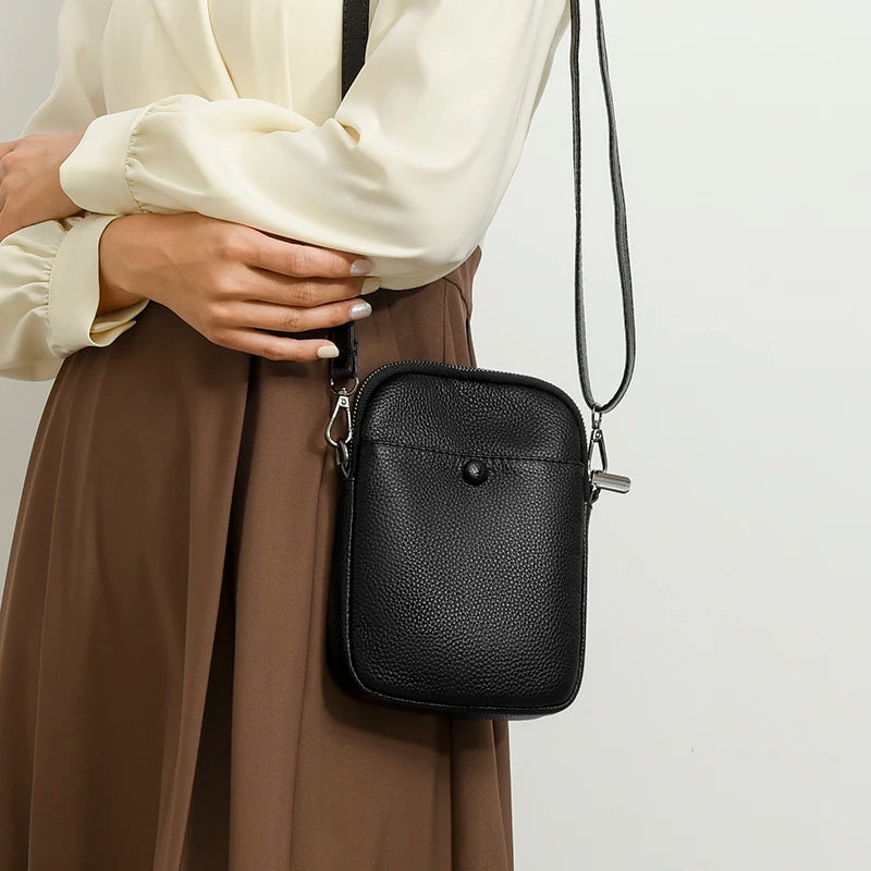 Luna | Women's Elegant Genuine Leather Small Crossbody Sling Bag