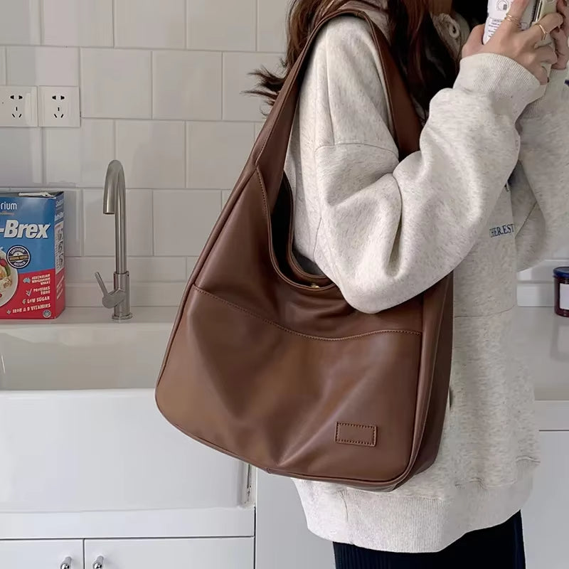 Denise | Classic Leather Shoulder Bag