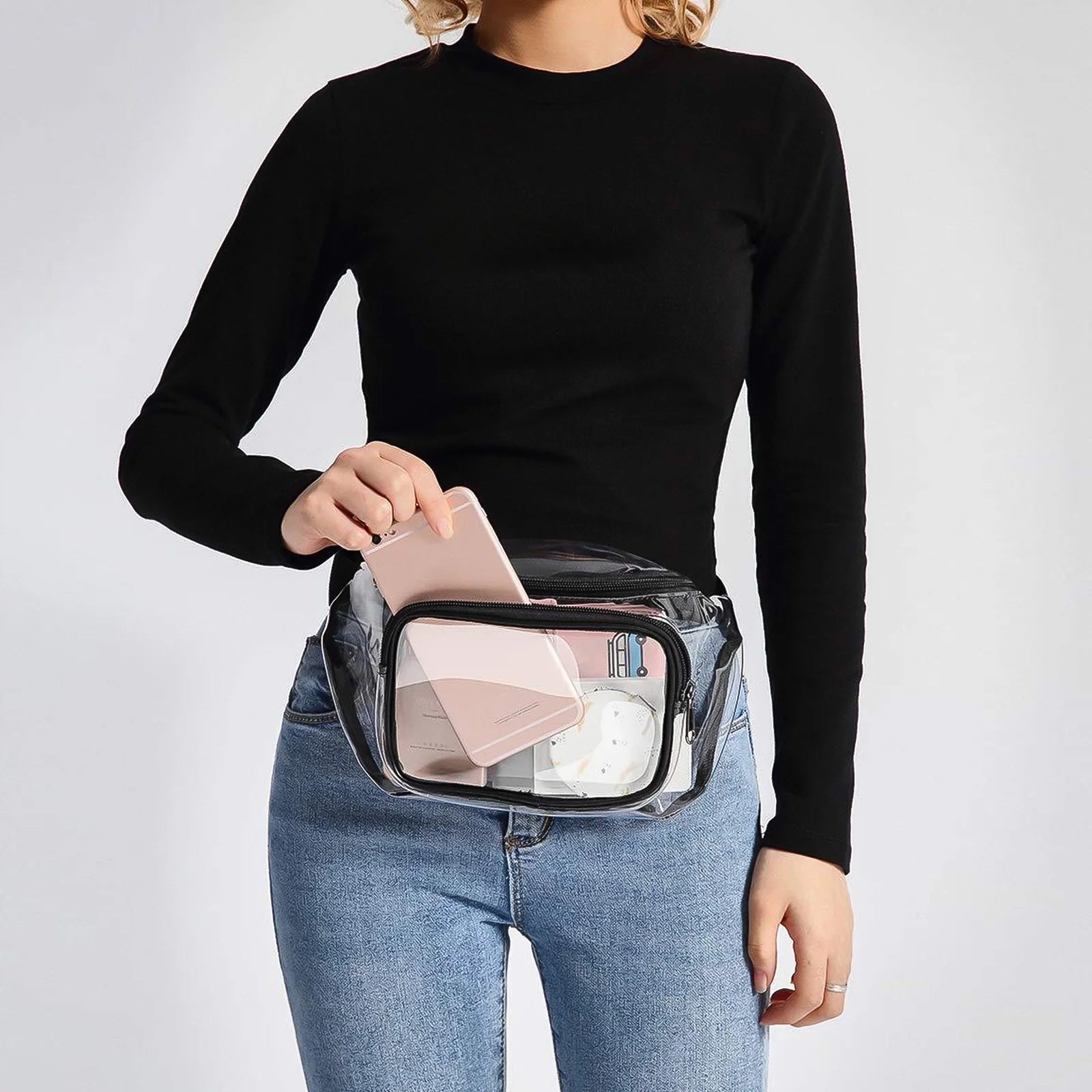 Casey | Clear Stadium Approved Waterproof Crossbody Bum Bag