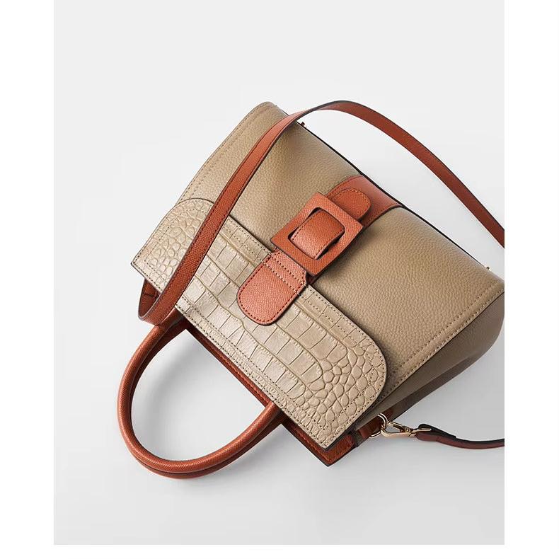 Ella | Elegant Crocodile Pattern Crossbody Handbag