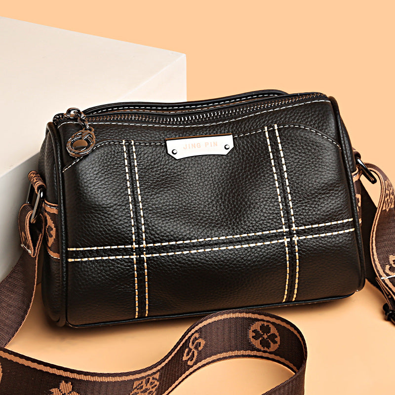 Amelia | Compact Triple-Zip Crossbody Bag