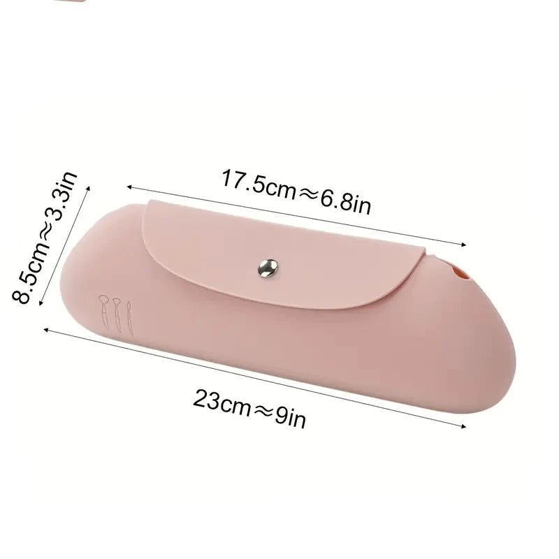 Mila | Portable Waterproof Silicone Cosmetic Makeup Brush Bag