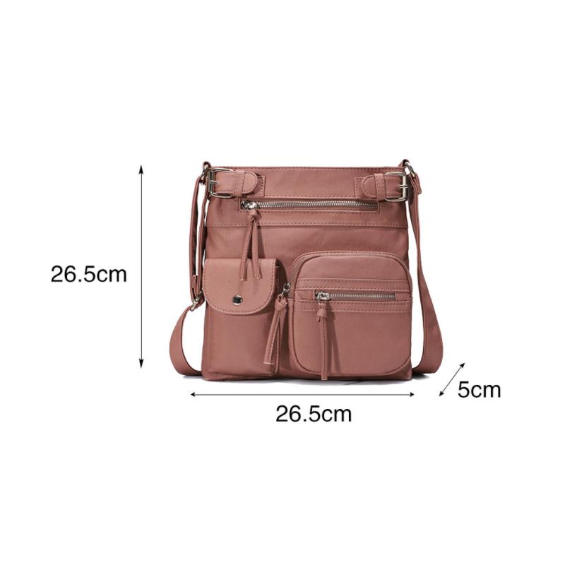 Annie | Vegan Mushroom Multi-Pocket Crossbody Bag