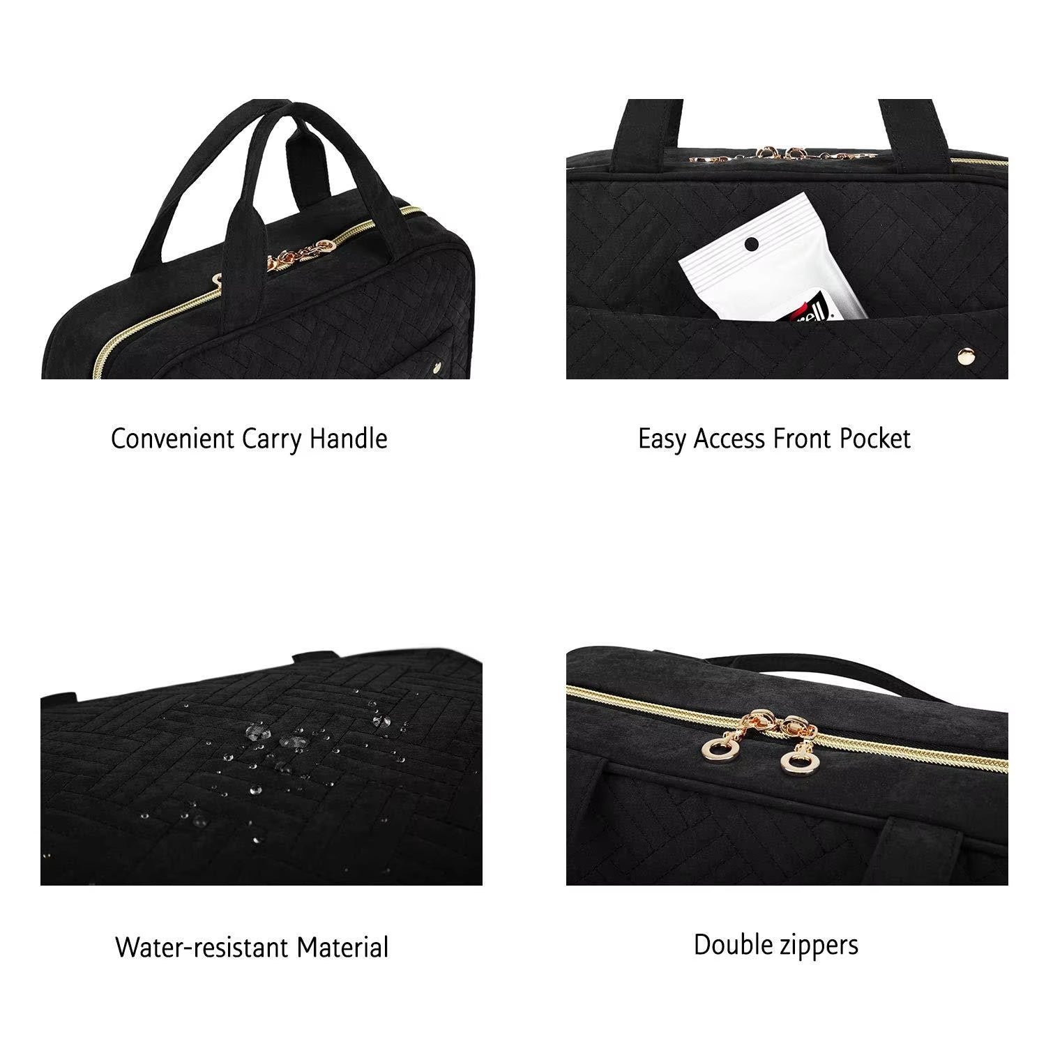 Ella | Water-Resistant Hanging Travel Cosmetic Toiletry Bag