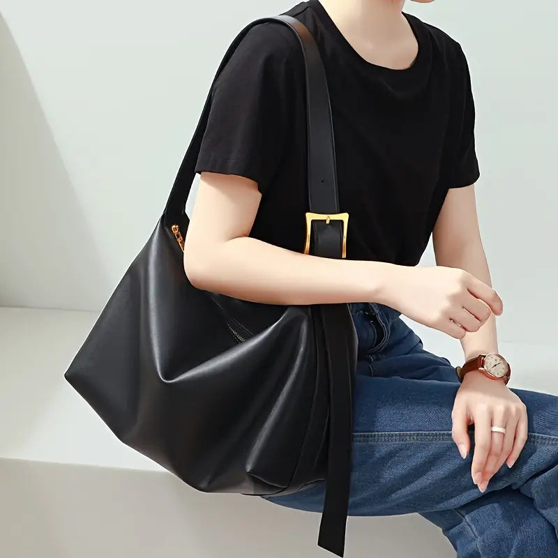 Clara | Casual Genuine Leather Large Crossbody Messenger Tote Bag