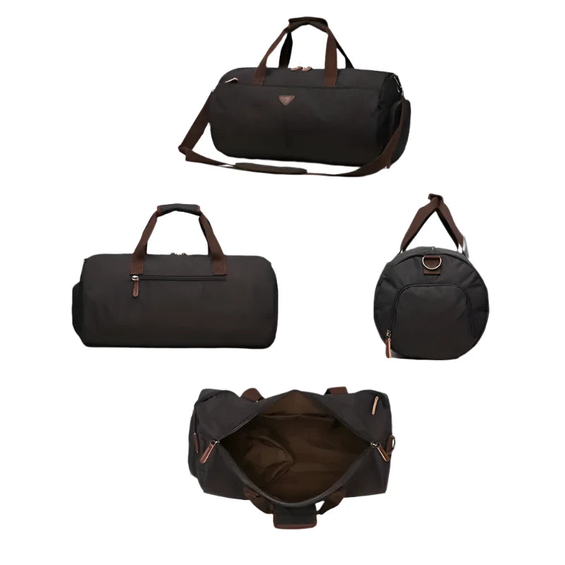 Liam | Vintage Travel Weekender Garment Duffle Bag