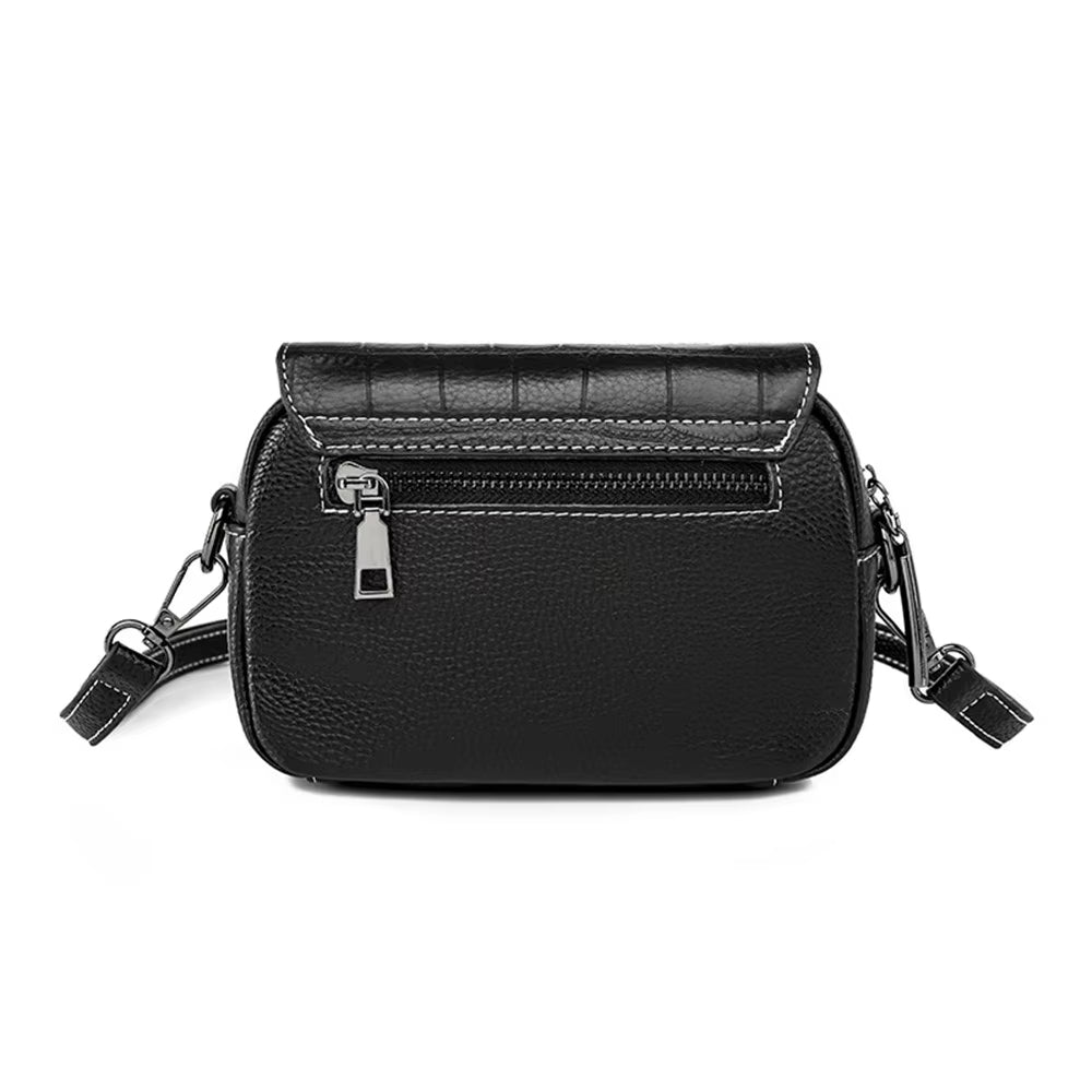 Mia | Croc-Pattern Leather Crossbody Mini Sling Bag