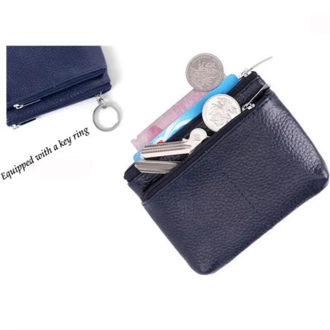 Olivia | Compact Genuine Leather Travel Pouch Wallet with Key Holder