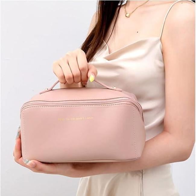 Yasmin | Women's Multi-Functional PU Leather Cosmetic Makeup Toiletry Bag