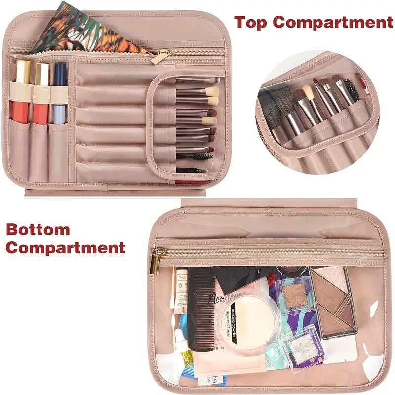 Isabella | Faux Leather Hanging Cosmetic Makeup Toiletry Bag