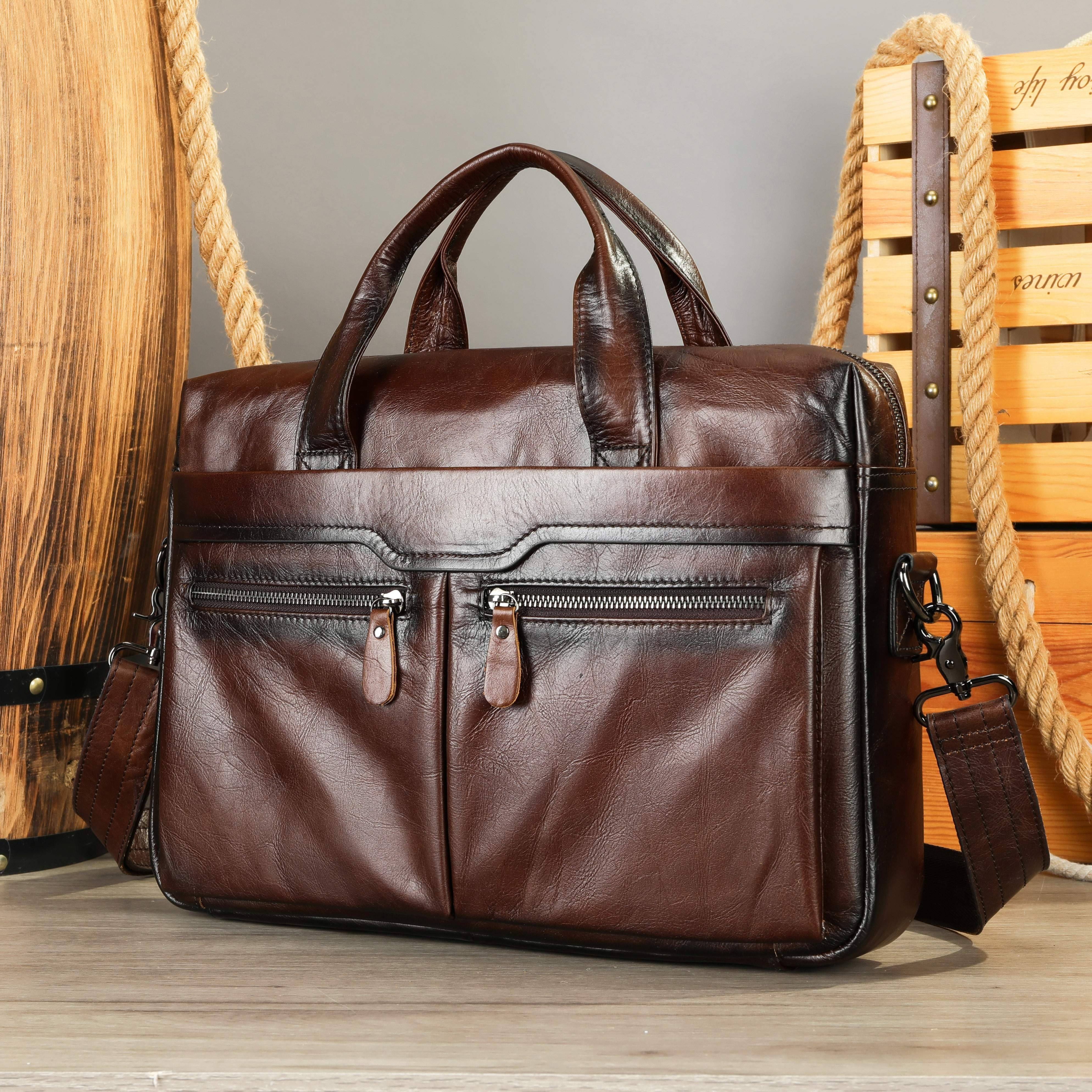 Santino | Casual Leather Laptop Bag