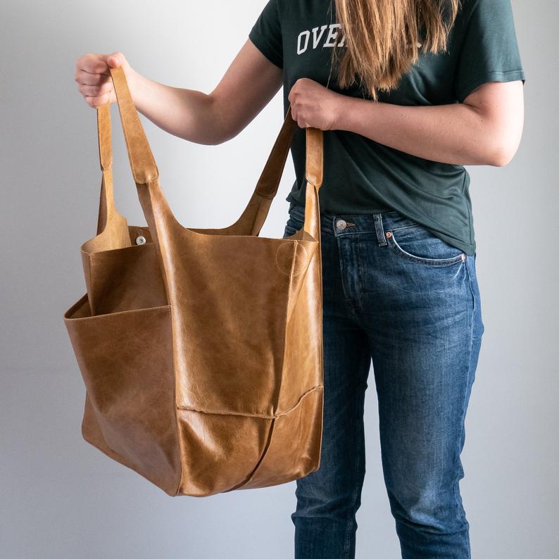 Emma | Women's Large Vegan Leather Tote Shoulder Bag