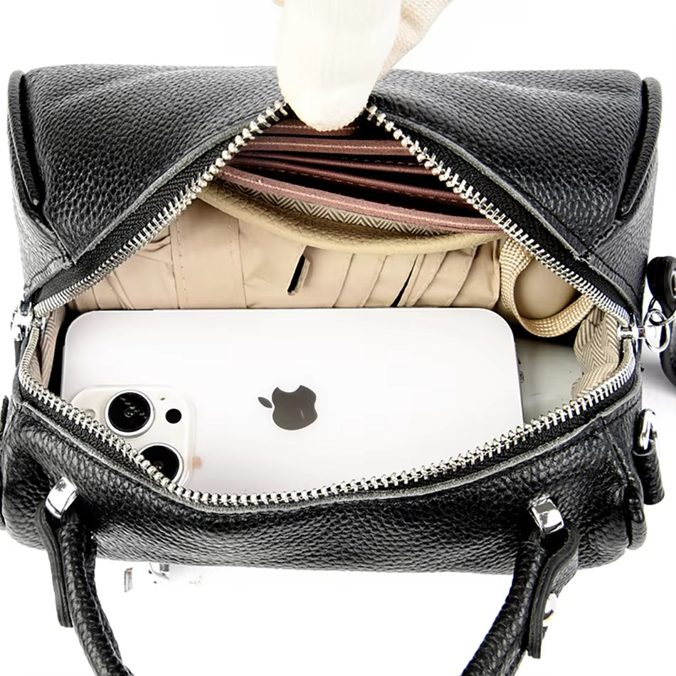 Marie | Elegant Leather Crossbody Sling Handbag