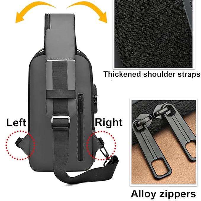 Jack | Anti-Theft USB Crossbody Sling Travel Bag