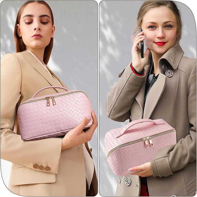 Sophie | Women's Waterproof PU Leather Travel Cosmetic Makeup Toiletry Bag