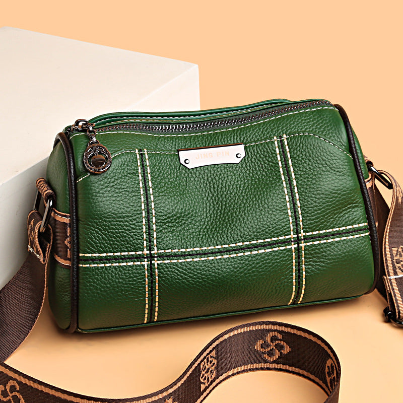 Amelia | Compact Triple-Zip Crossbody Bag