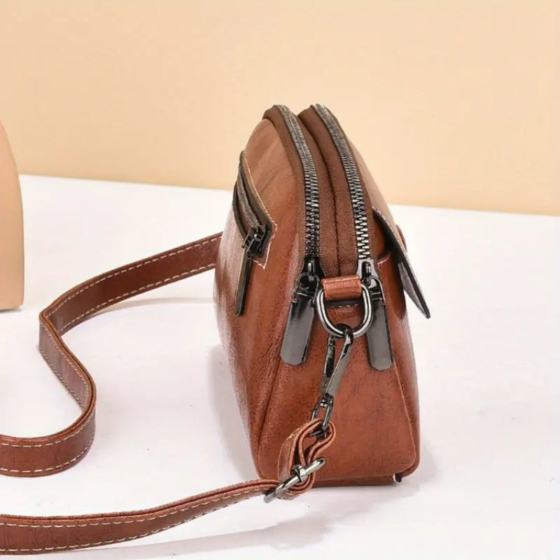 Emma | Simple Leather Crossbody Sling Bag