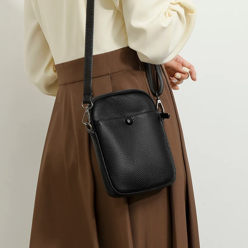 Luna | Women's Elegant Genuine Leather Small Crossbody Sling Bag