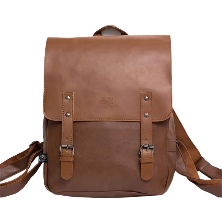 Chloe | Vegan Leather Dual Strap Large Travel Laptop Backpack