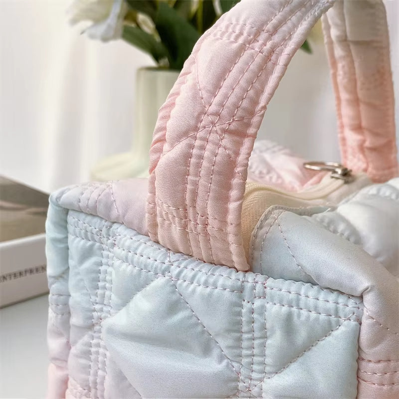 Emma | Quilted Travel Makeup Toiletry Bag