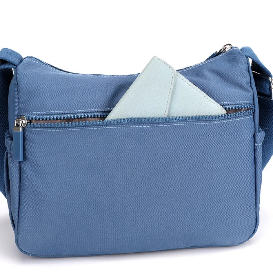 Mia | Women's Waterproof Nylon Multi-Pocket Crossbody Messenger Bag